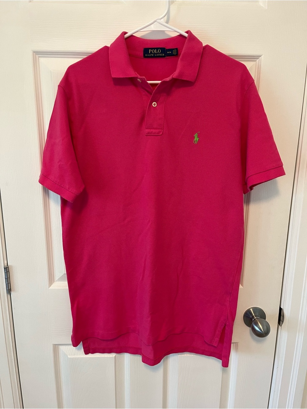 Ralph Lauren Men's Hot Pink Short-Sleeve Polo -M